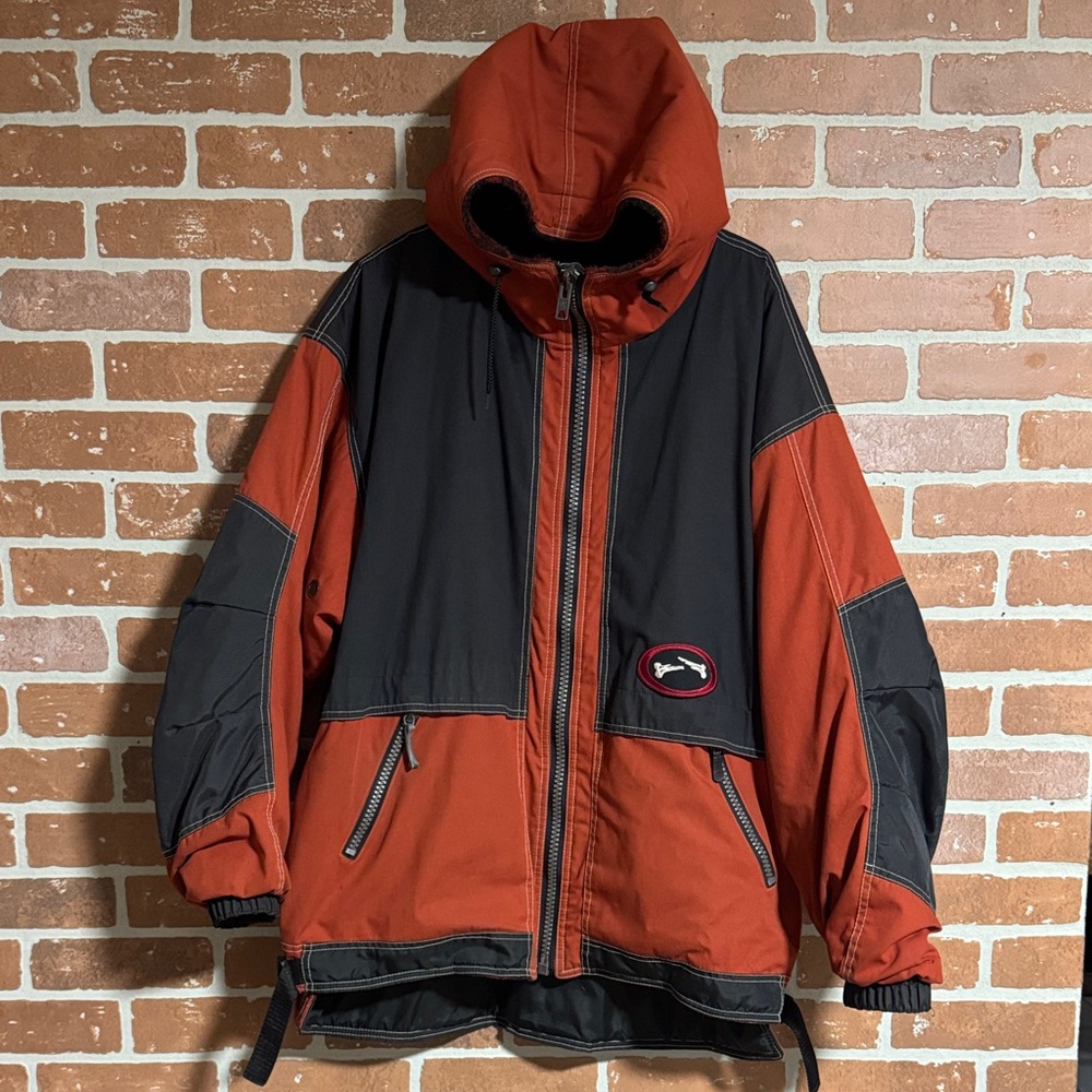 Bad Bones Snowboard Jacket 90’s Reversible jacket.